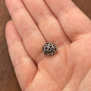 Authentic Pandora Sterling Silver Hearts All Over Openwork Charm 790964